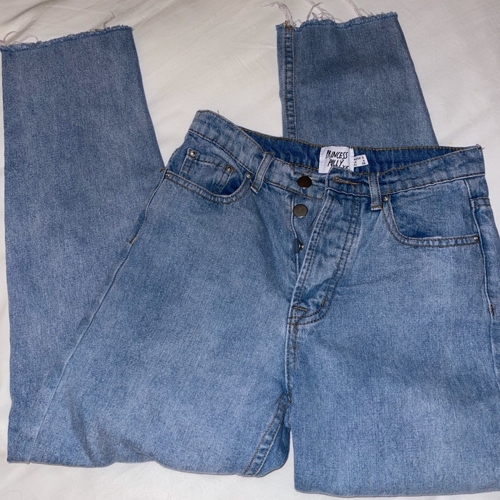 Princess polly light wash denim jeans